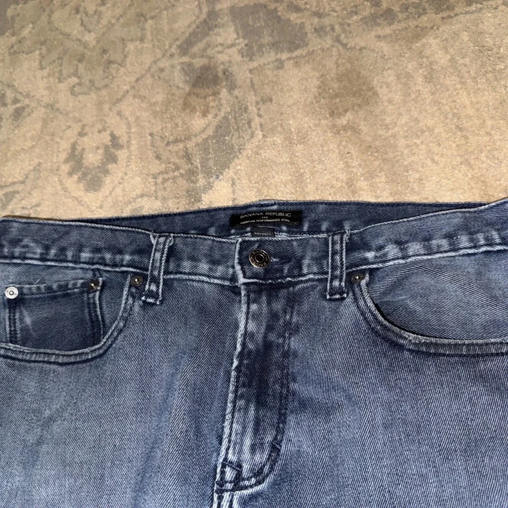 Banana Republic Mens‎ Blue Performance Stretch Denim Jeans Size 33 X 34